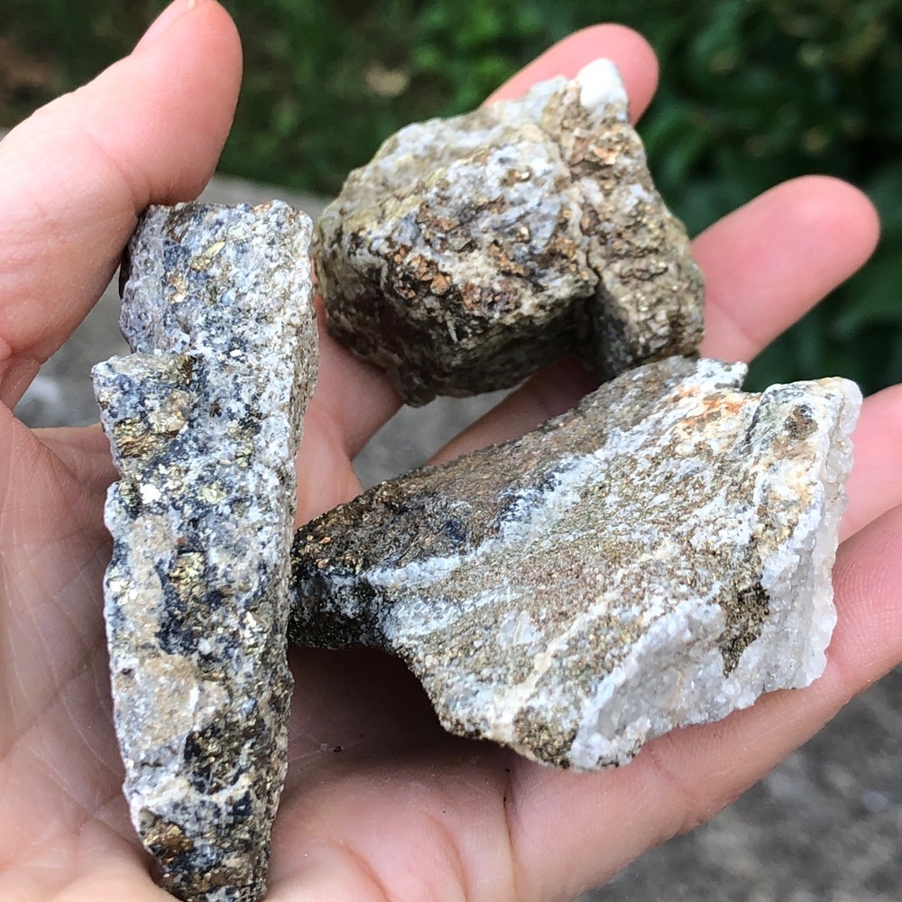 Bundle of pyrite in matrix